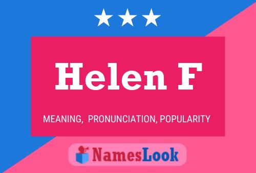 Helen F 名字海报