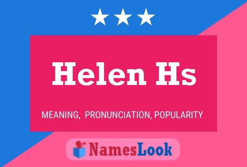 Helen Hs 名字海报