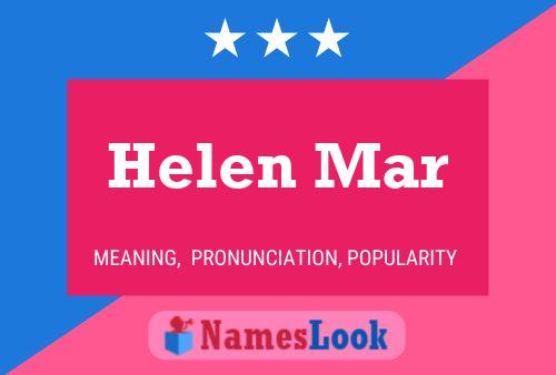 Helen Mar 名字海报