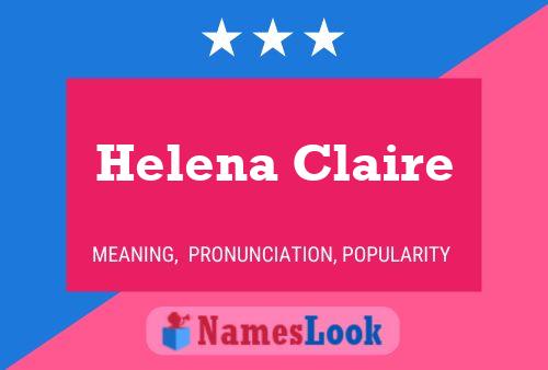 Helena Claire 名字海报