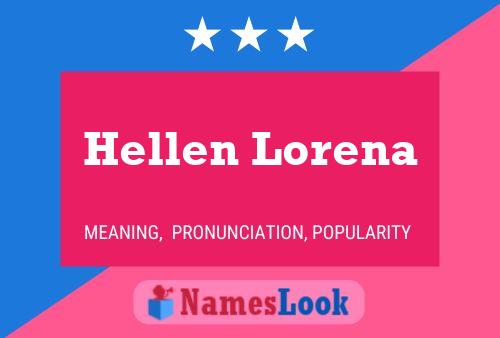 Hellen Lorena 名字海报