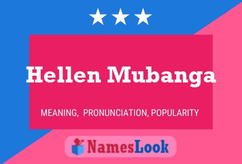 Hellen Mubanga 名字海报