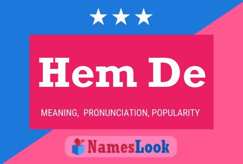 Hem De 名字海报