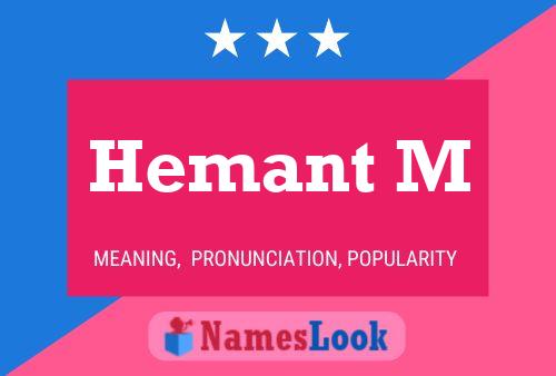 Hemant M 名字海报