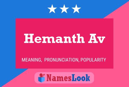 Hemanth Av 名字海报