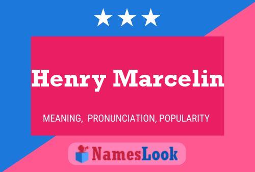 Henry Marcelin 名字海报