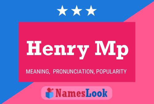 Henry Mp 名字海报