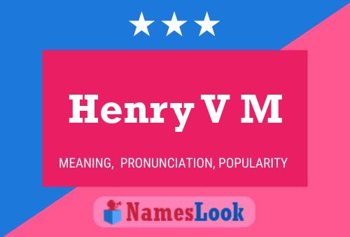 Henry V M 名字海报