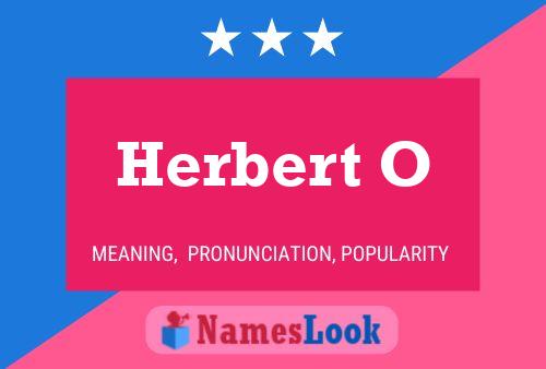 Herbert O 名字海报