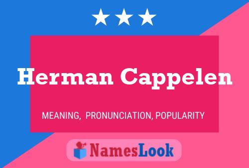 Herman Cappelen 名字海报