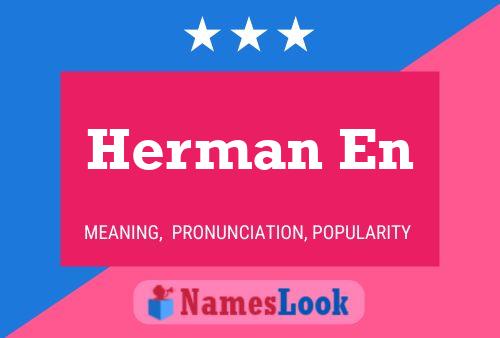 Herman En 名字海报