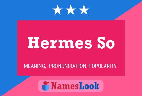 Hermes So 名字海报