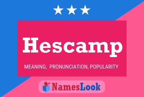 Hescamp 名字海报