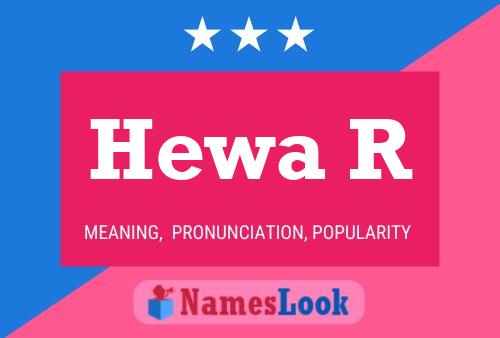 Hewa R 名字海报