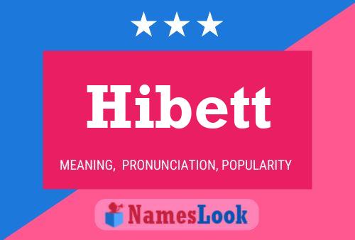 Hibett 名字海报