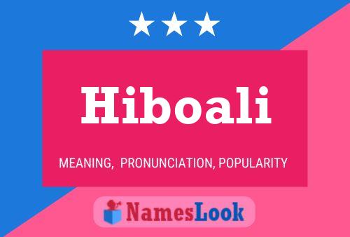 Hiboali 名字海报