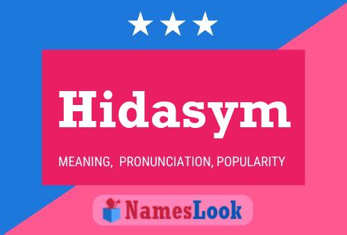 Hidasym 名字海报