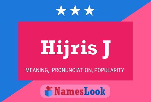 Hijris J 名字海报