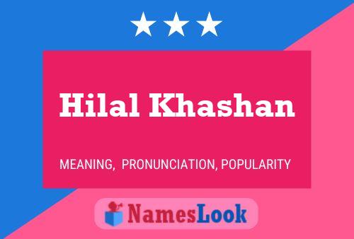 Hilal Khashan 名字海报