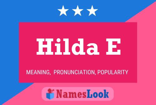 Hilda E 名字海报