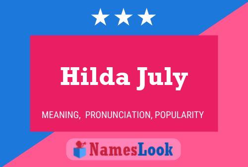 Hilda July 名字海报