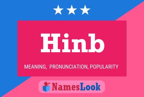 Hinb 名字海报