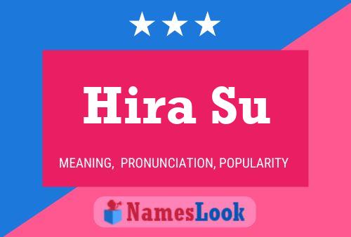 Hira Su 名字海报