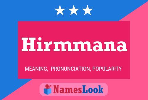 Hirmmana 名字海报