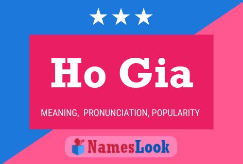 Ho Gia 名字海报