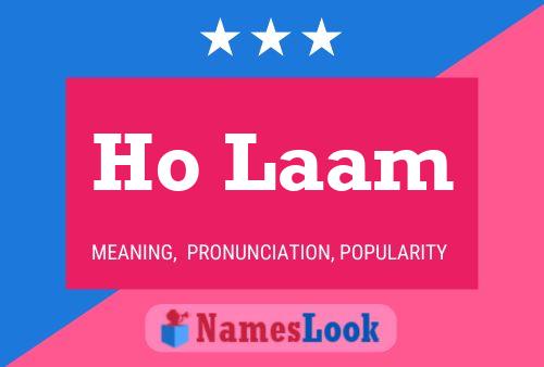 Ho Laam 名字海报