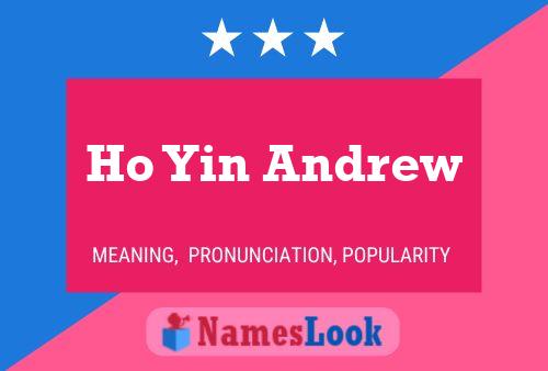 Ho Yin Andrew 名字海报