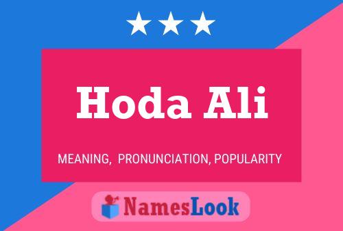 Hoda Ali 名字海报