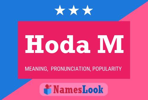 Hoda M 名字海报