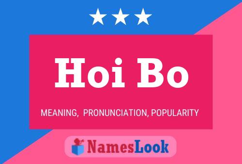 Hoi Bo 名字海报