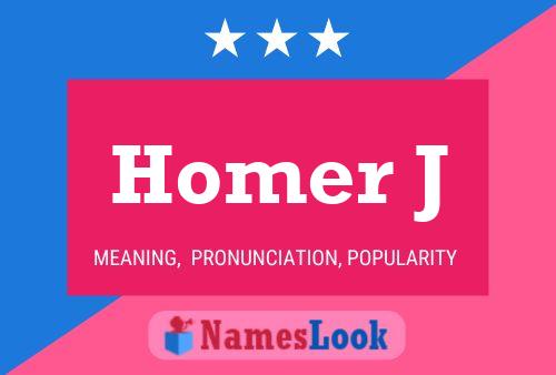 Homer J 名字海报