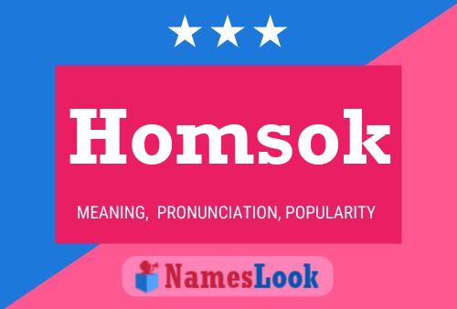 Homsok 名字海报