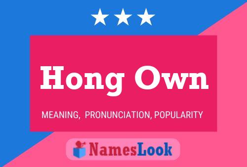 Hong Own 名字海报