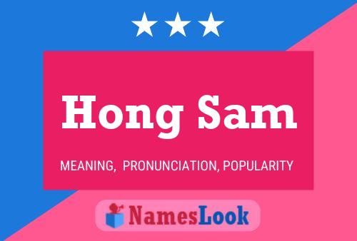 Hong Sam 名字海报