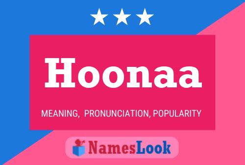 Hoonaa 名字海报