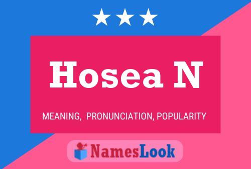 Hosea N 名字海报