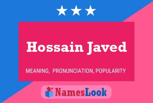 Hossain Javed 名字海报