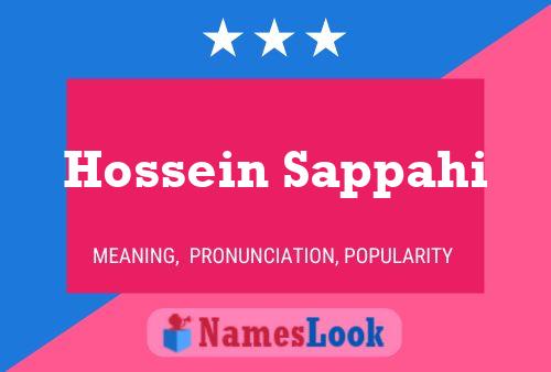 Hossein Sappahi 名字海报