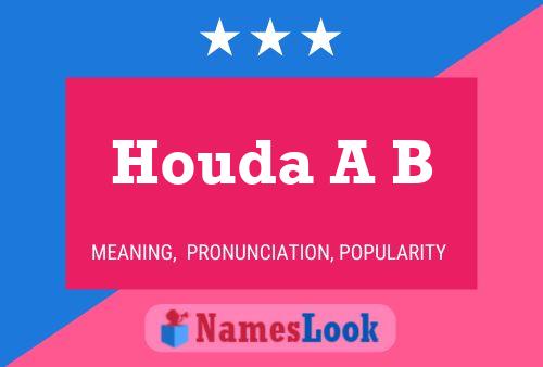 Houda A B 名字海报