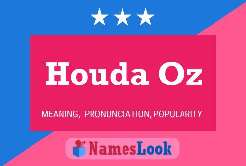 Houda Oz 名字海报