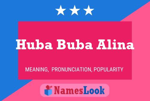 Huba Buba Alina 名字海报