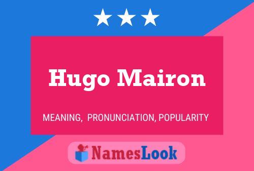 Hugo Mairon 名字海报