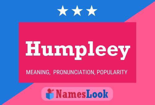 Humpleey 名字海报