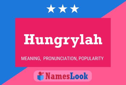 Hungrylah 名字海报