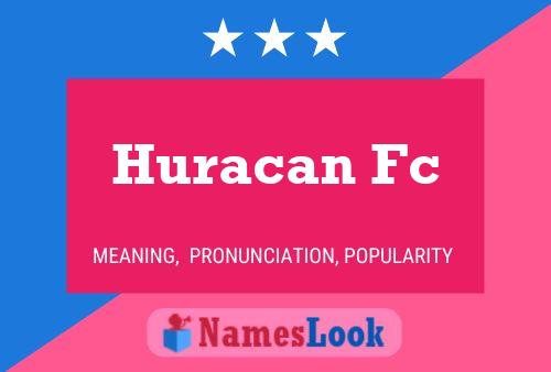 Huracan Fc 名字海报