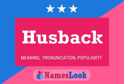 Husback 名字海报